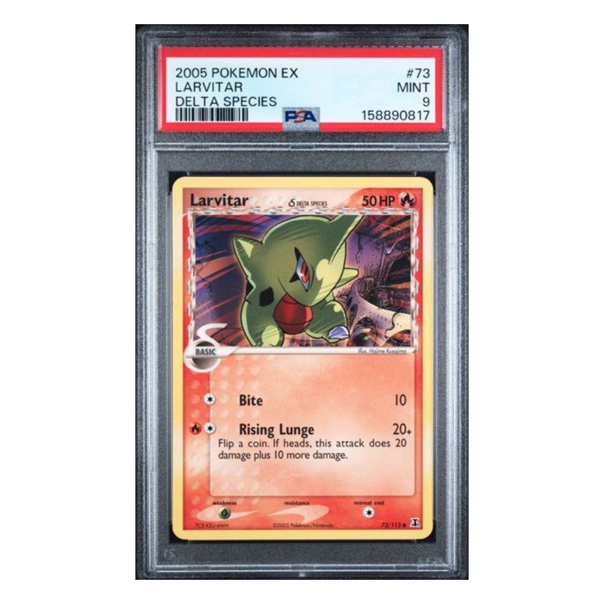 Larvitar Common 73/113 PSA 9