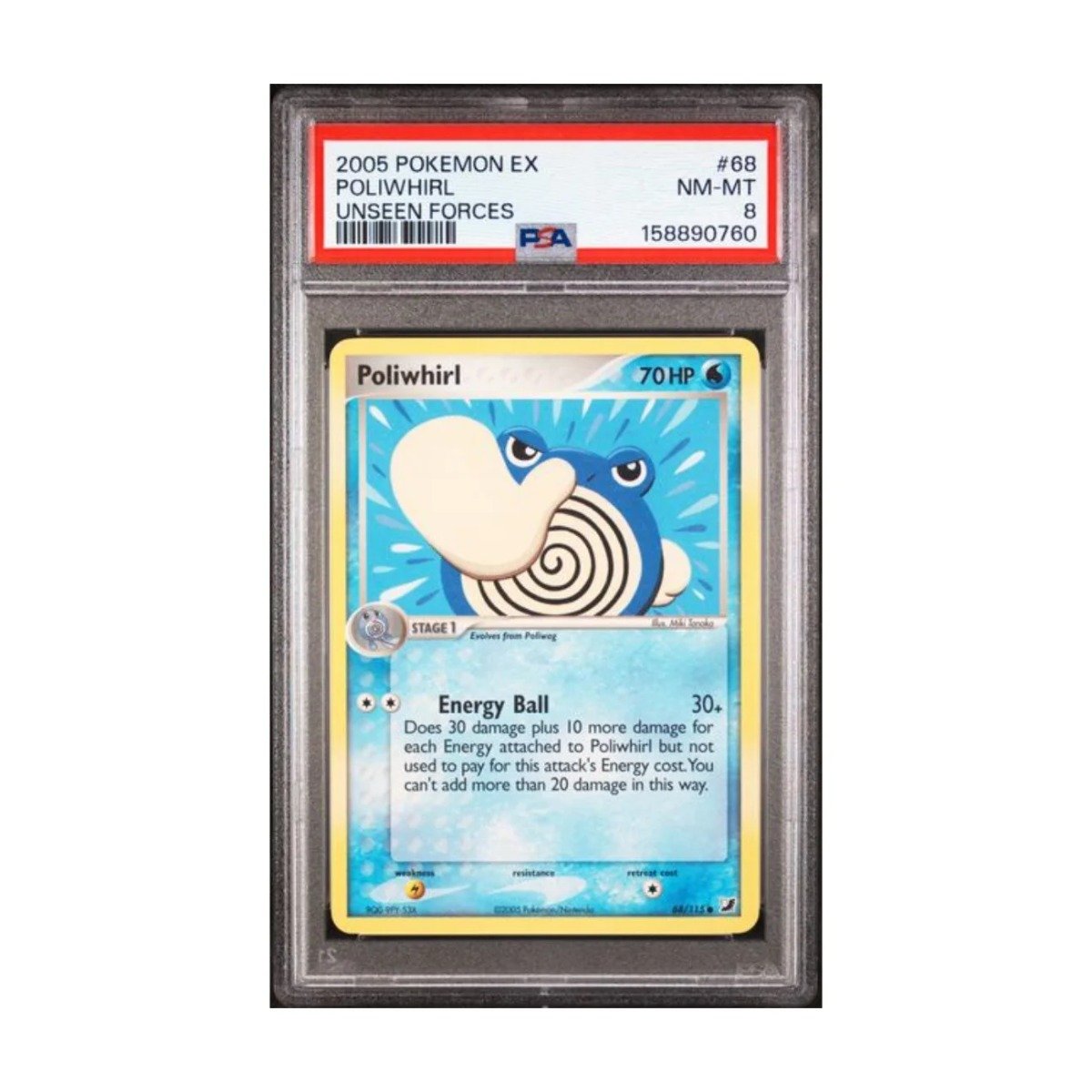 Poliwhirl Common 68/115 PSA 8